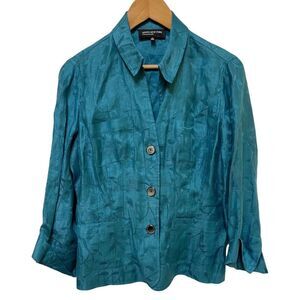NWT‎ Jones New York Women's Casual Blazer Top Blue Size 8